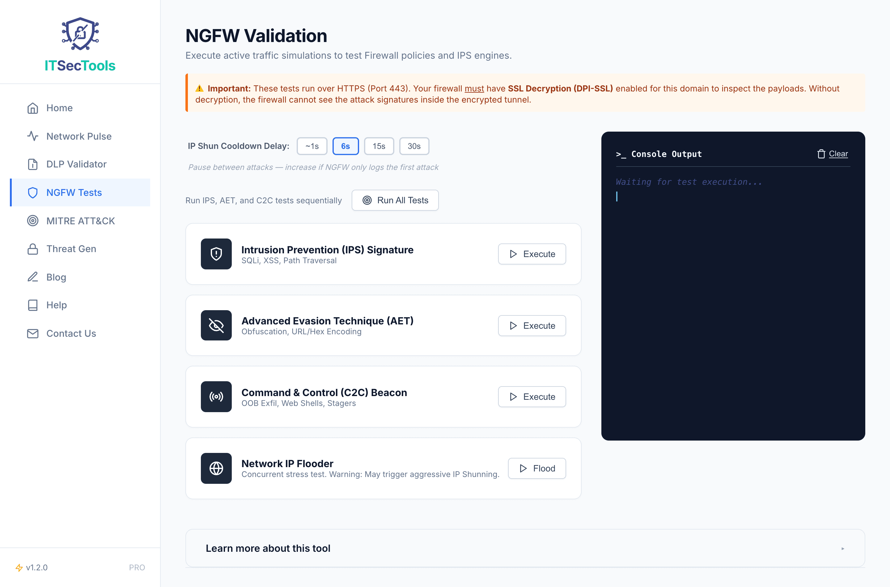 ITSecTools NGFW test suite results